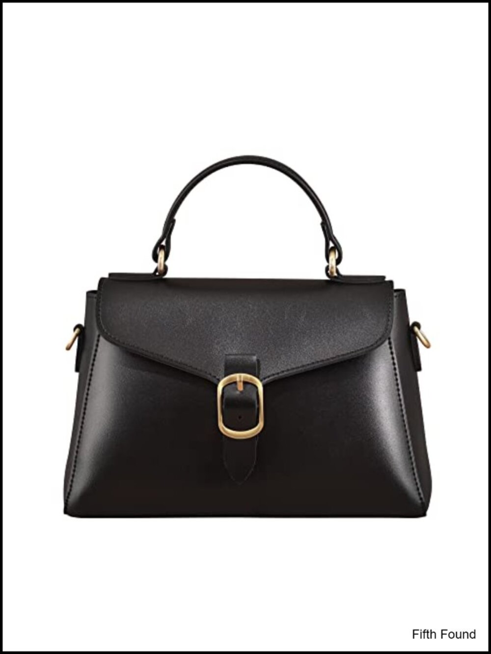Vegan Leather Flap Top Handle Satchel Shoulder Bag Handmade Classic Purse